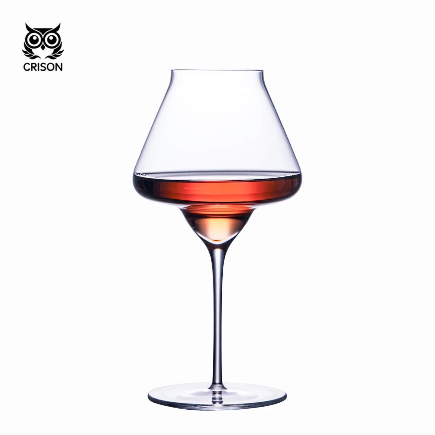 CRISON TT6502 Lead-Free Crystal Glass Whiskey Tasting High Footed Cocktail Aroma Glass for Enhanced Beverage Enjoyment
