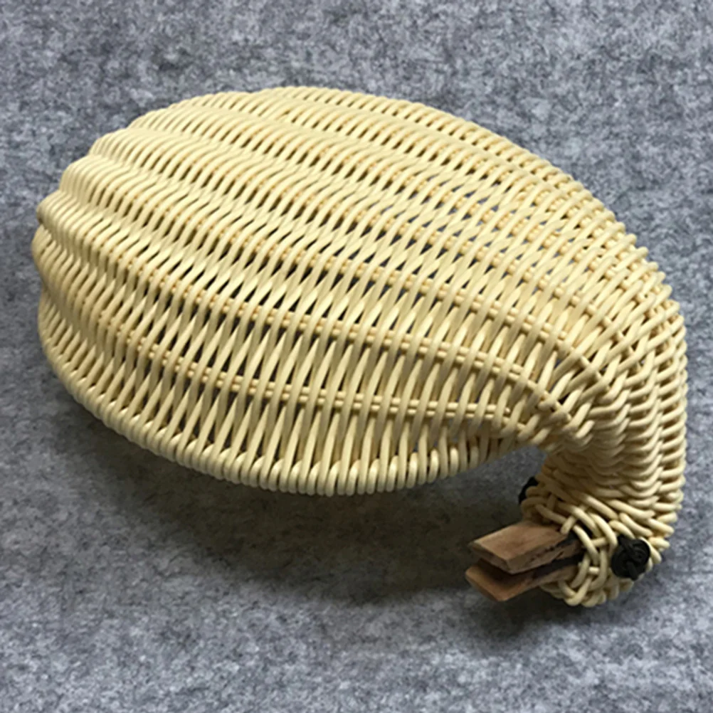 

Shaped Rattan Storage Box High-Grade Lightweight Breathable Tea Cans Plate S Size Home Multi-Function Dried Fruit Plate Simple