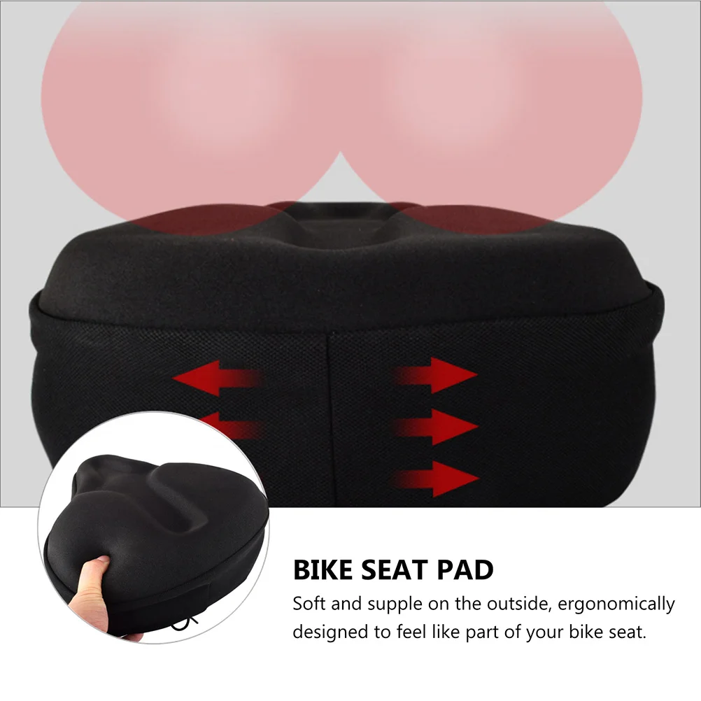

Sponge Bike Seat Cover Wide Cushion Pad Moisture Absorption Ergonomic Design for Outdoor Riding Gift Bike Seat Cover