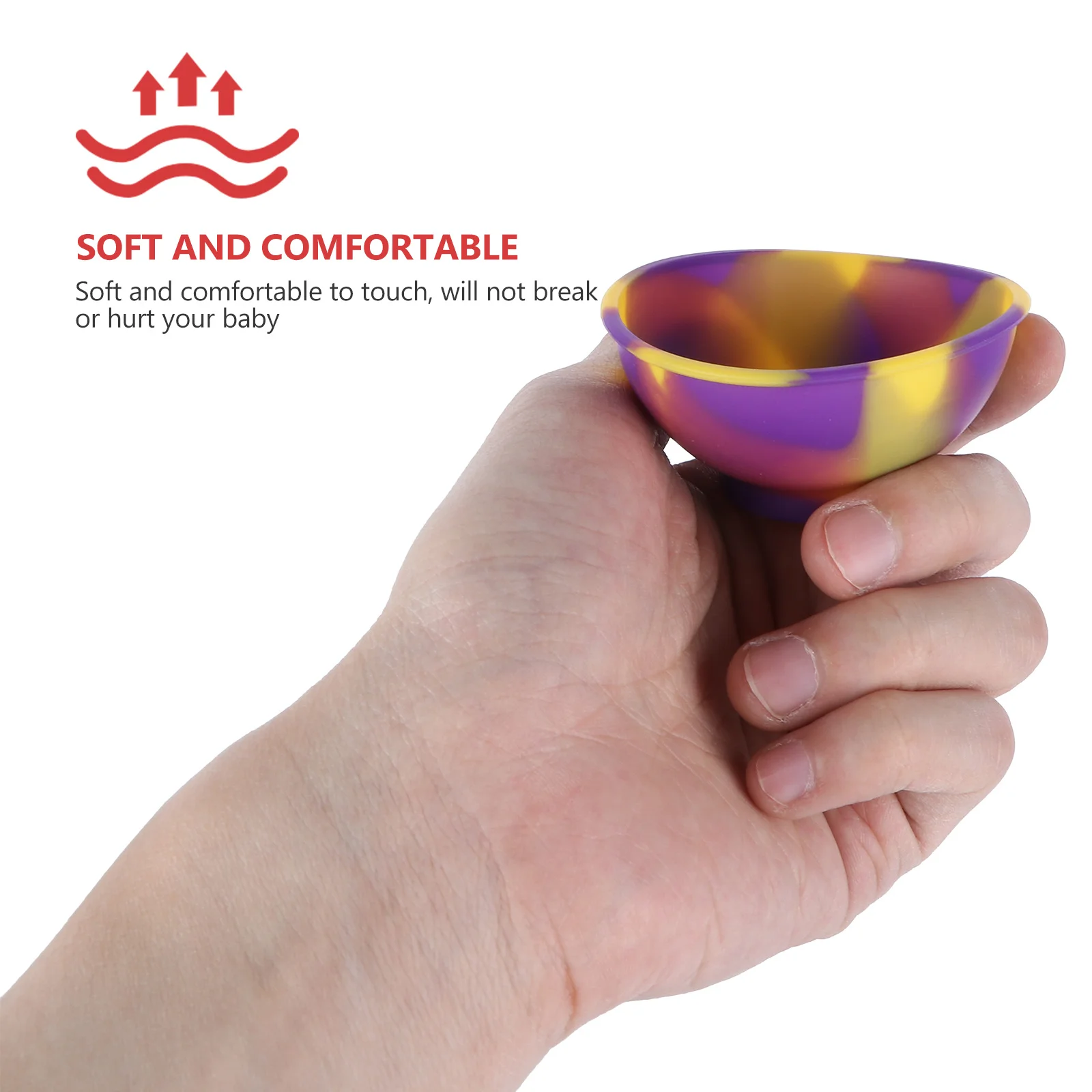 

5pcs Silicone Baby Bowls: Mini Rice Food Storage Feeding Dishes Set For Toddler Snack Fruit Salad Lunch Reusable Bpa-