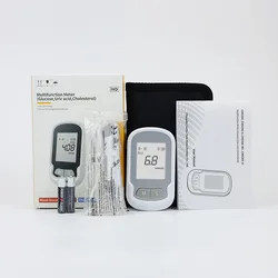 SpeedGuc multi-function blood glucose meter health accessories three in one cholesterol uric acid meter diabetes