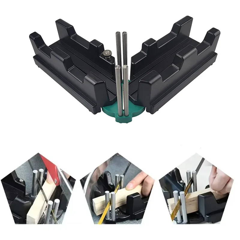

2-in-1 Bevel Gauge And Mitre Box Mitre Measuring Cutting Tool Measure Bevels And Miter Sawing Angle Cutting Tool For Baseboards