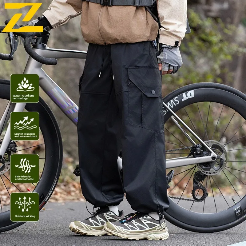 Classics Men's Cargo Pants 2025 Autumn Trail Hiking Lightweight Pants Water Repellent Soft Exercise Essential Comfort Overalls