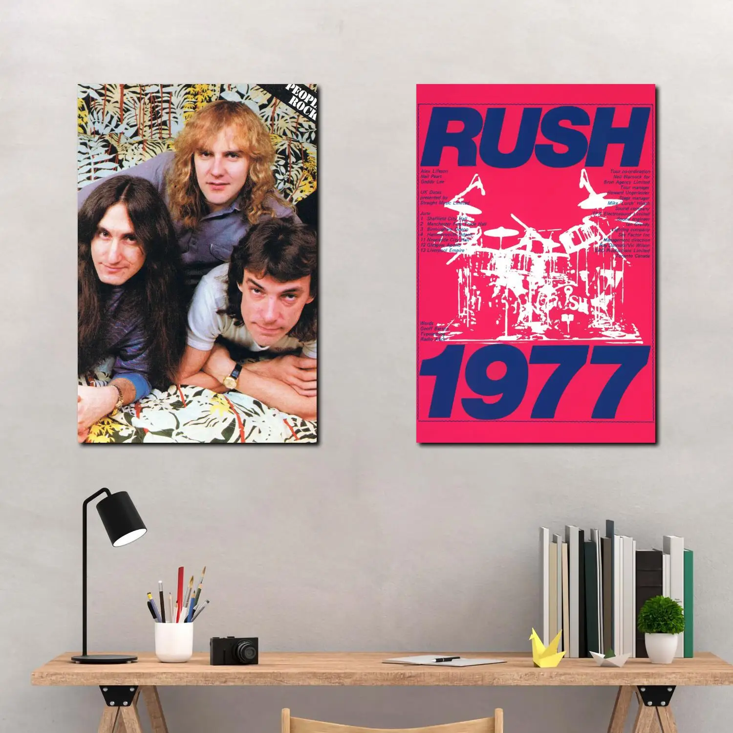 Rush Album Covers Vintage Style Rock Band Music Canvas Art Poster and Wall Art Picture Print Modern Family bedroom Decor Posters