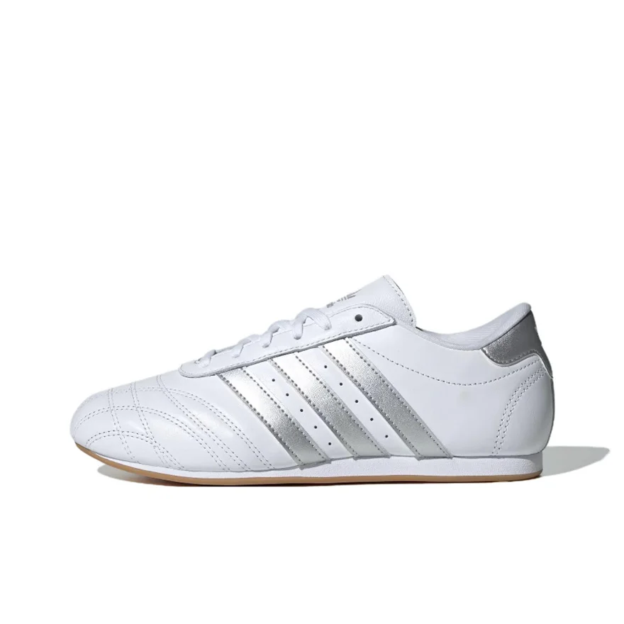 Adidas Origins Taekwondo Classic Fashion Simple Comfort Anti slip Wear resistant Low cut Unisex White Silver