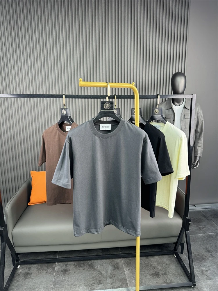 

ex Cotton round Ne ort Sve T-irt Comfortable Casual Loose Fit Pure Color Summer Faion T-irt for Couples