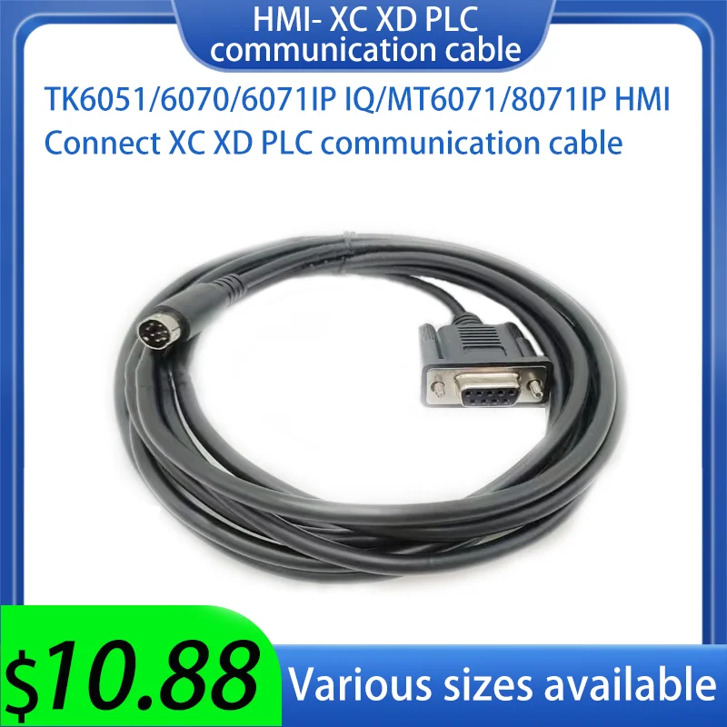 HMI TK6070 TK6071IQ MT6071/8071IP TK6051/6050IP  Connect XC XD PLC Communication Cable Various Models