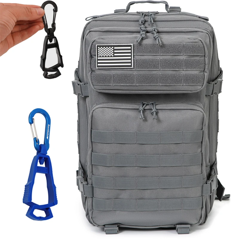 

MountaineeringBackpackOutdoorSportsHikingBagCampingDoubleShoulderBag Multifunctional Large Capacity Assault BagIncludes Z buckle