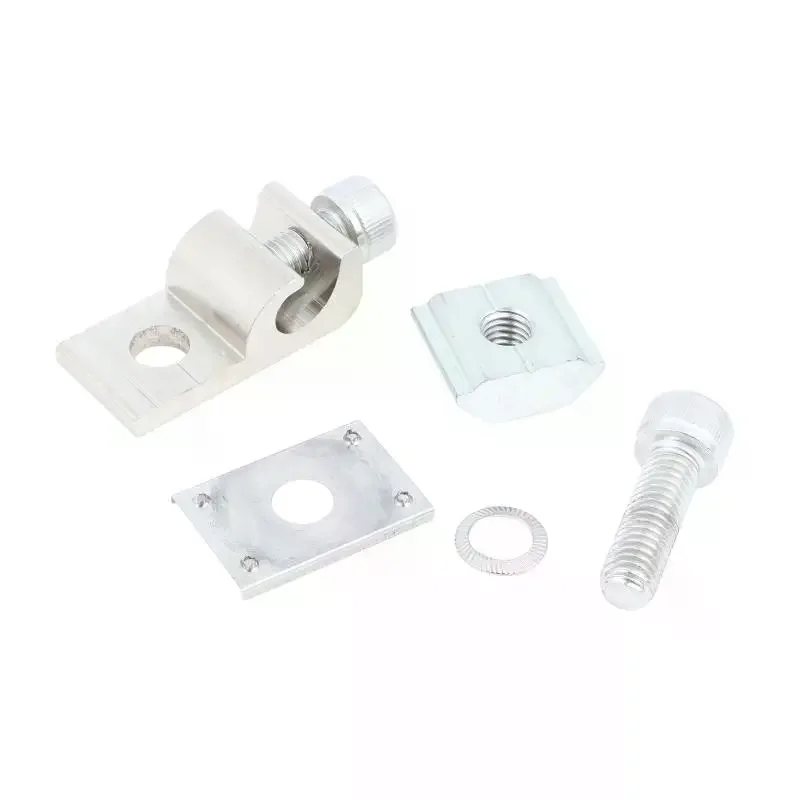 5/10pcs Solar Mounting System Grounding Clip Lug Bracket Clamps Photovoltaic Support Parts Solar