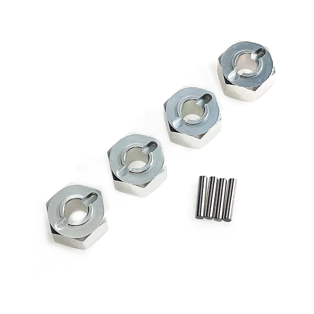 For MJX Hyper Go 1/14 1/16 14210 14303 16207 16208 Metal 12mm Adapter Hexagonal Connector RC Car Wheel Hex Pins