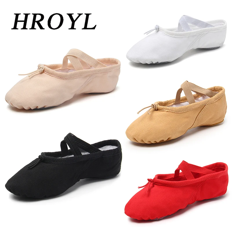 Ballet Shoes For Woman Kids Girls Ballet Slippers Women Ballet Flats Children Practise Dance Shoe Soft Sole Canvas Training Shoe