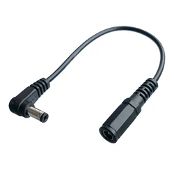 DC 5.5 x 2.1 mm Male to Female 20cm 90 Degree Angled Power Extension Cable Cord