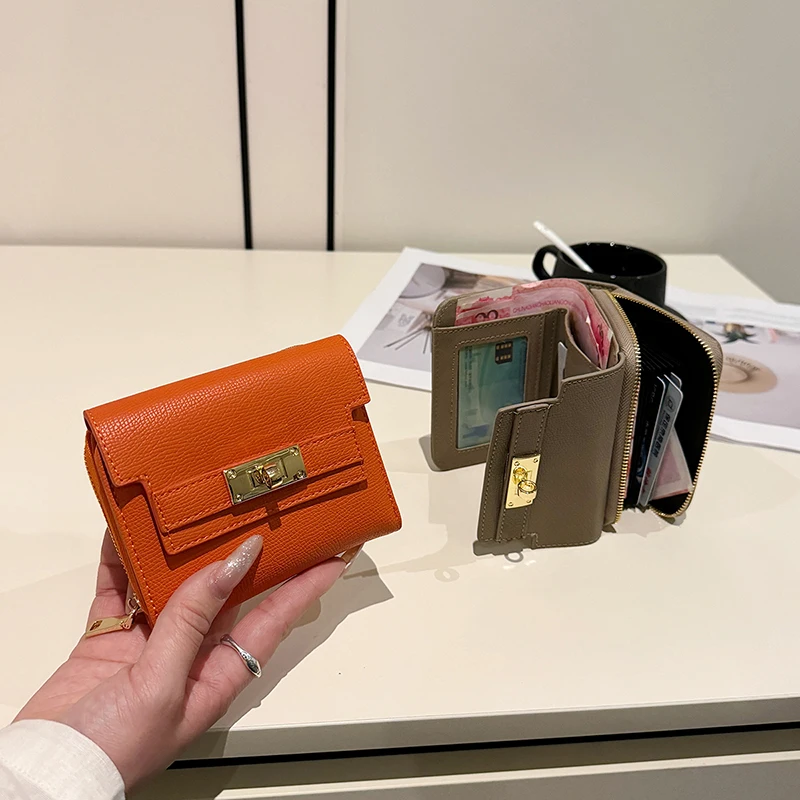 

Retro Wallet Women's Large Capacity Multi Card Position Foreign Trade Multi Functional Three Fold Handheld Bag Billetera