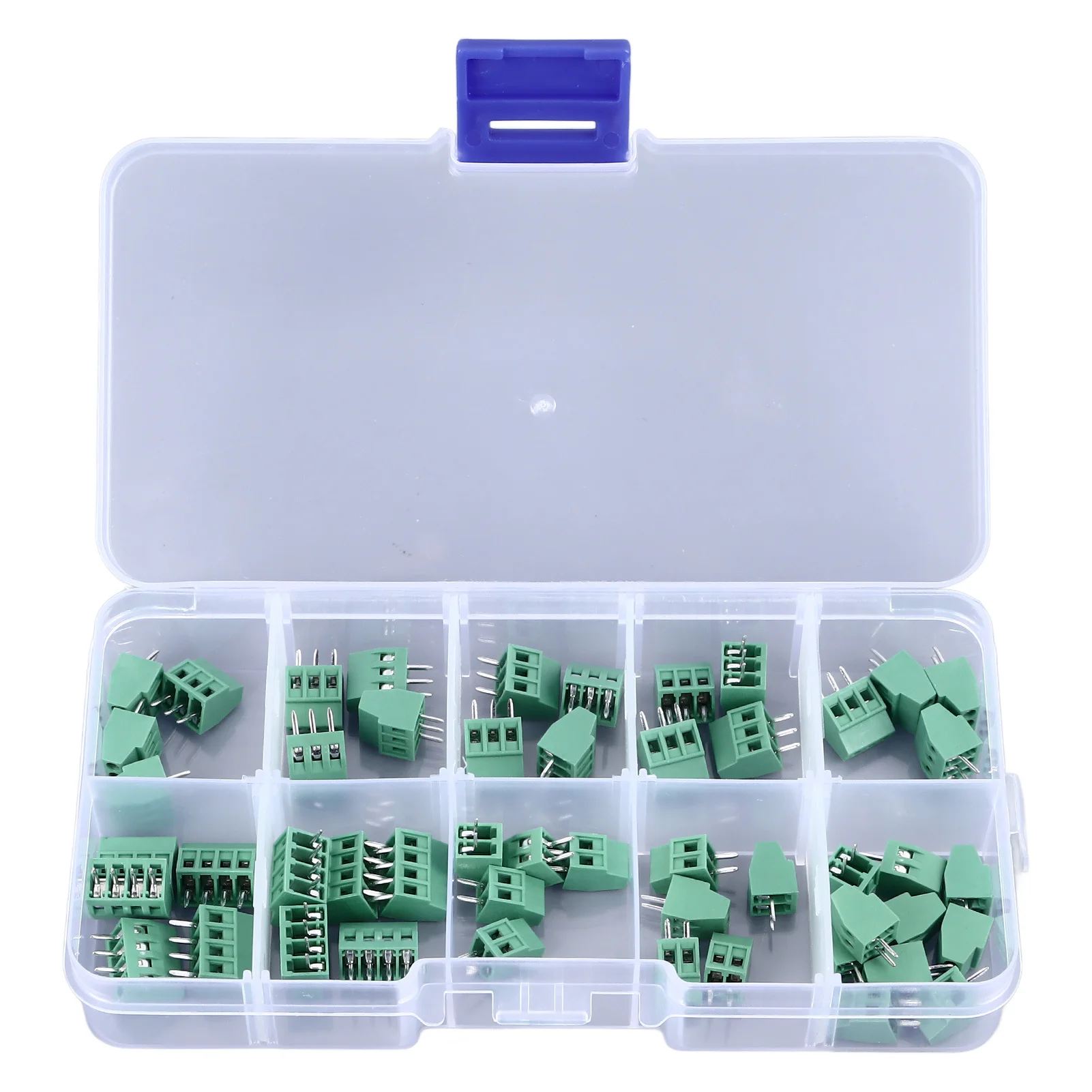 

Screw Terminal Block Terminal Block Connector Kit 2P 3P 4P ABS Material 2.54mm Pitch Lightweight for Electronic Projects