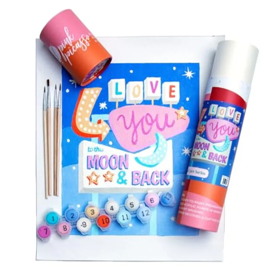 

Kits Self Care Collection Paint by Number for Adults and Beginners DIY Unique 8x10 Canvas Painting Kits Color by Numbers Arts P