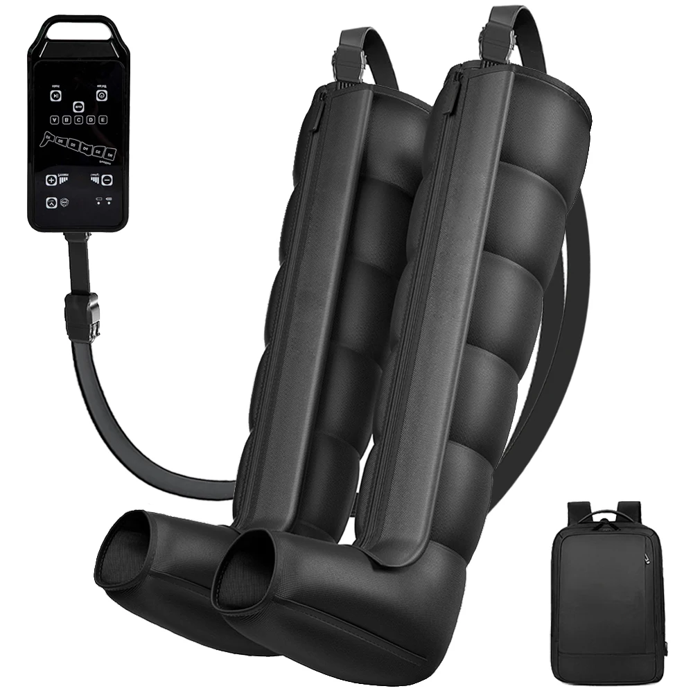 Best Sellers 6 Chamber Electric Recovery Massage Machine Timing Control Manual-Wired Air Compression Boots Therapy Leg Massager