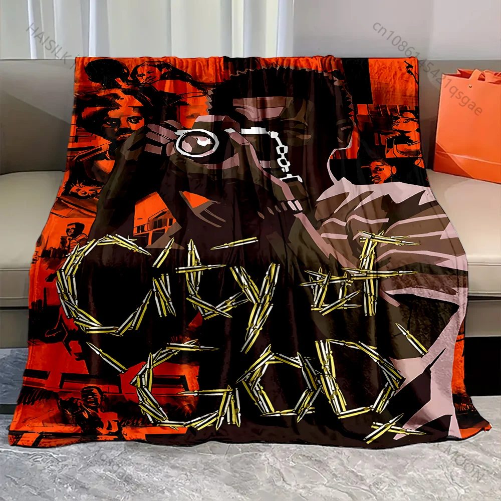 1PC City of God camera person  Print Adult Children Warm Blankets Home Travel Car Soft Comfortable Suitable for all seasons