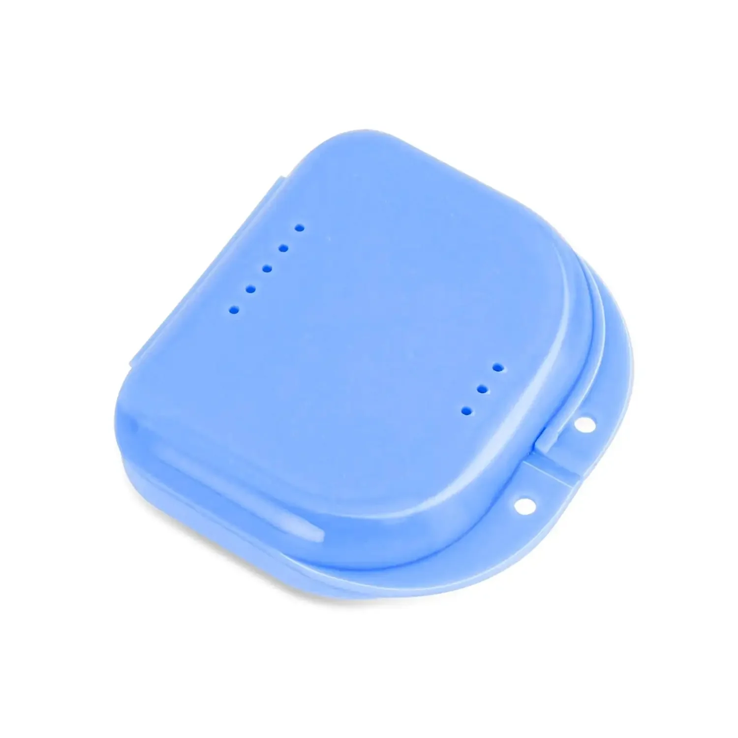 

Orthodontic Retainer Case with Ventilation Holes, Mouthguard & Aligner Storage Box with Hinged Lid –