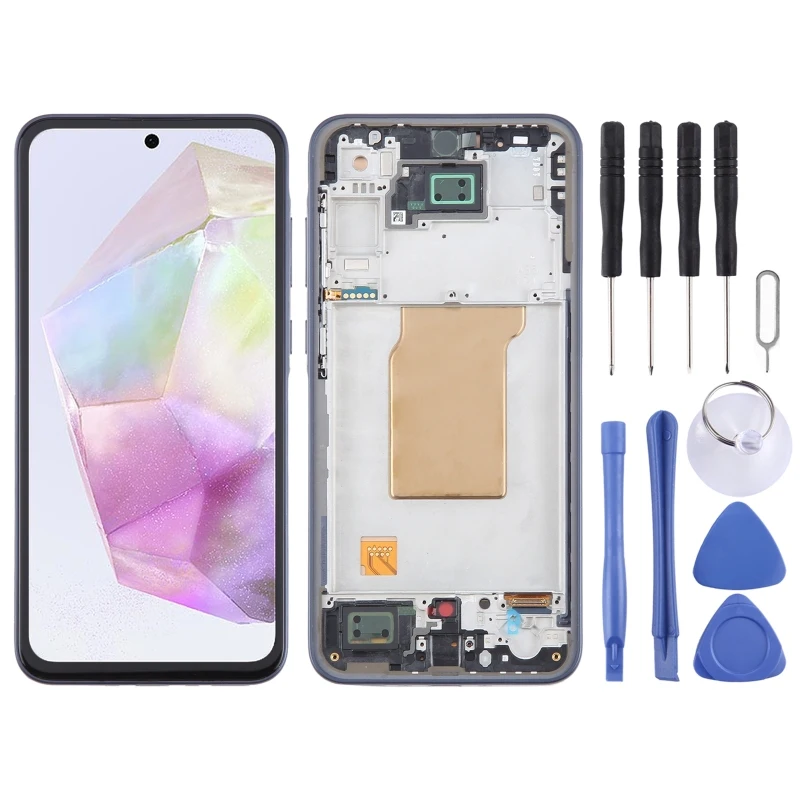 

For Samsung Galaxy A35 SM-A356B TFT LCD Screen Digitizer Full Assembly with Frame, Not Supporting Fingerprint Identification