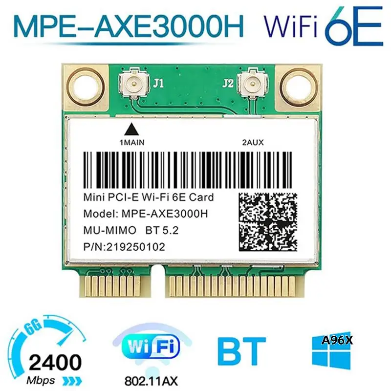 

Беспроводная карта AX210 Mini PCIE Wi-Fi Card AX210 Беспроводная карта Mini PCIE Wi-Fi адаптер