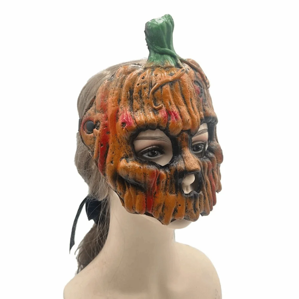

3D Halloween Pumpkin Mask Creativity Funny Half Face Mask Halloween Decoration Unisex Masquerade Party Mask Male Female