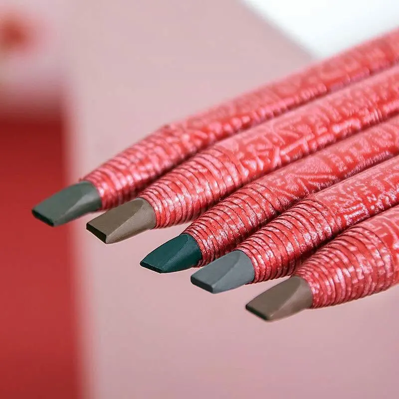 6 ألوان خيوط قلم الحواجب أنبوب أحمر تأثير Microblading مقاوم للماء مقاوم للتلطخ تطبيق سلس للمبتدئين في الاستوديو #3