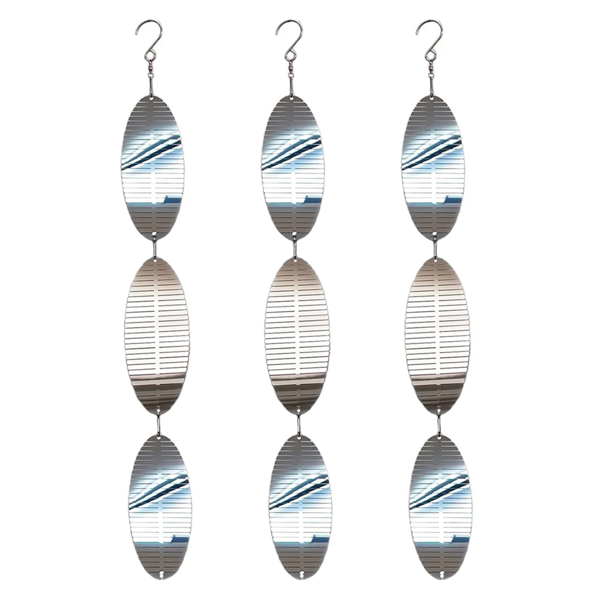 New Highly Reflective Bird Scare Discs Set,9 Metal Disc Decoration for Outdoor Gardens, Bird Deterrent for Yard Patio Farm
