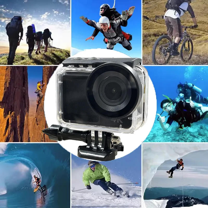 2 Inch 4K HD Dual Color Screen Sport Action Camera Ride Motorcycle Anti-Shake Remote Control Touch Wireless WiFi Digital Cameras