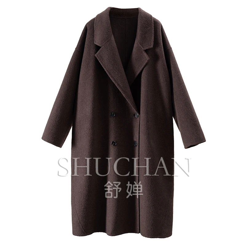 

Luxury Yak Silk Wool Double-Sided Coat Jacket Female Winter Coats and Jackets Women Casaco Feminino