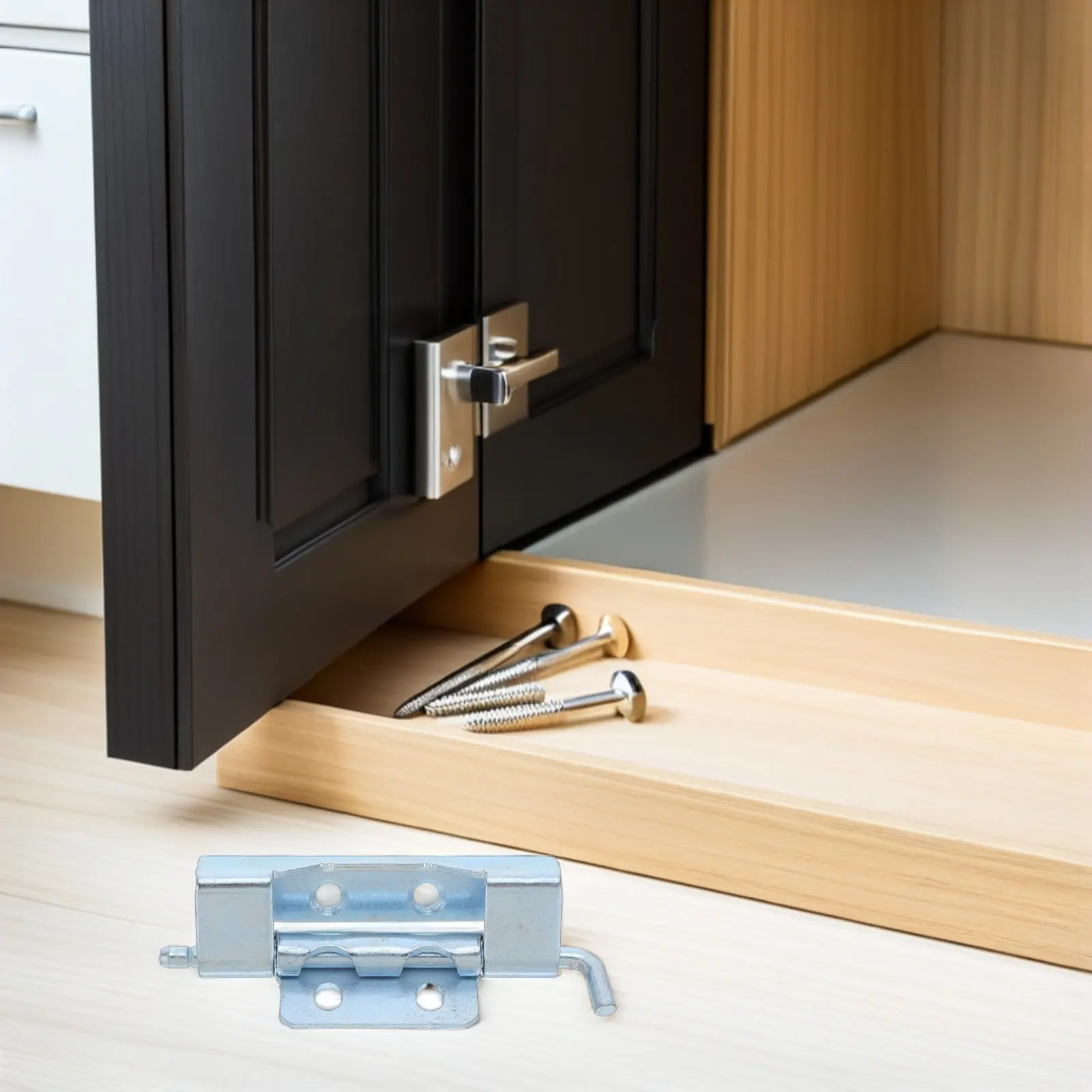 2Pcs Industrial Equipment Box Hinges Heavy Duty Concealed Door Hinges for Cabinet Furniture Wood Boxes Trailer Doors Electrical