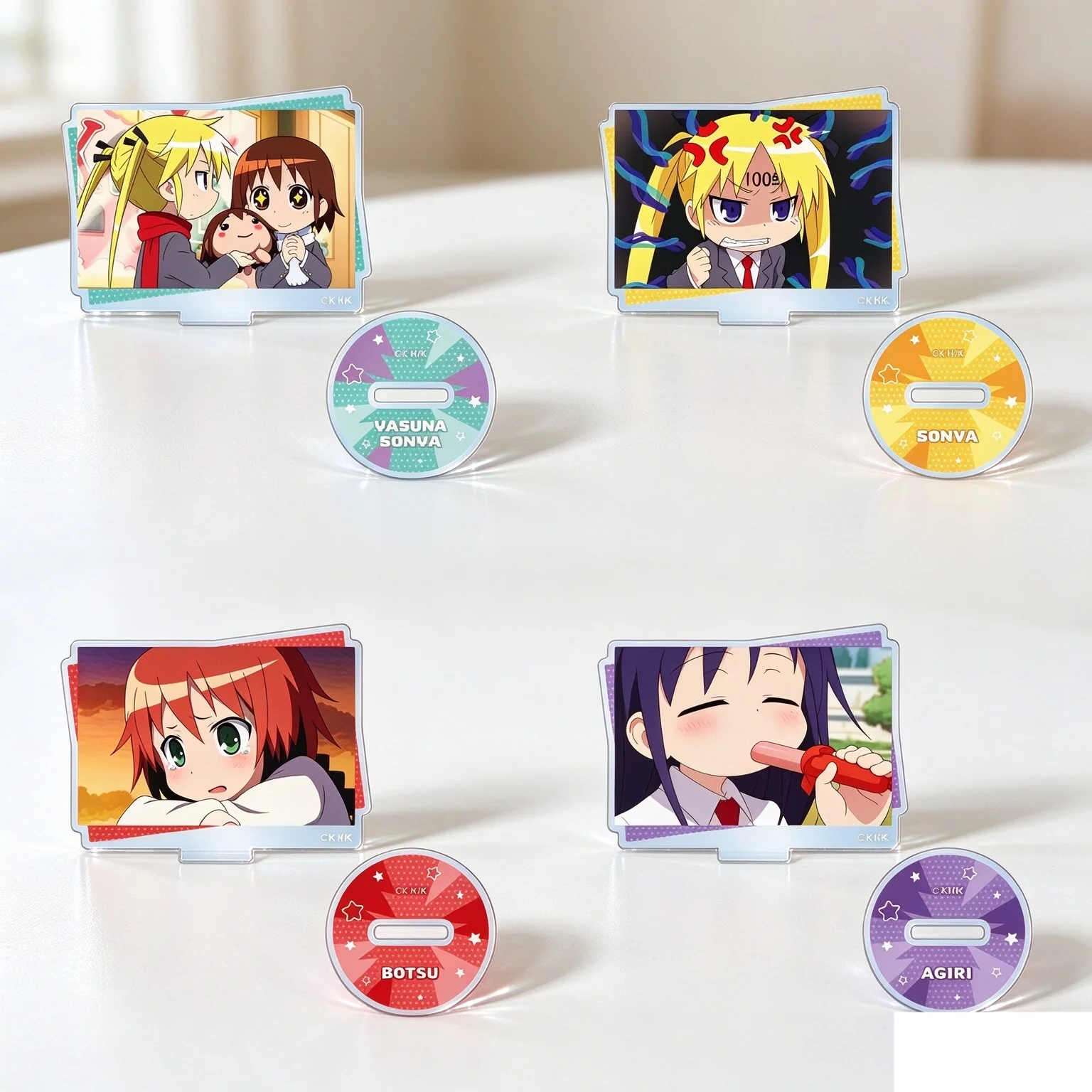 New Style Hot 10CM Acrylic Stand Model Anime Kill Me Baby Model Action Figure Peripheral Collection Decorations Gifts Keychain