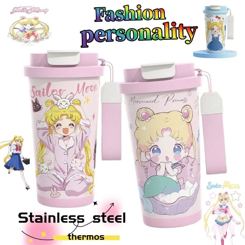

Sailor Moon Thermos Cup Cute Fashion Creative Stainless Steel Dual-Use Insulated Hot and Cold Water Cup Gift for Friends
