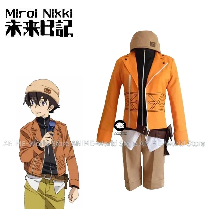 

Mirai Nikki Future Diary amano Yukiteru Action Figure Uniform Suit Cosplay Anime Future Diary amano Yukiteru Halloweens Costume