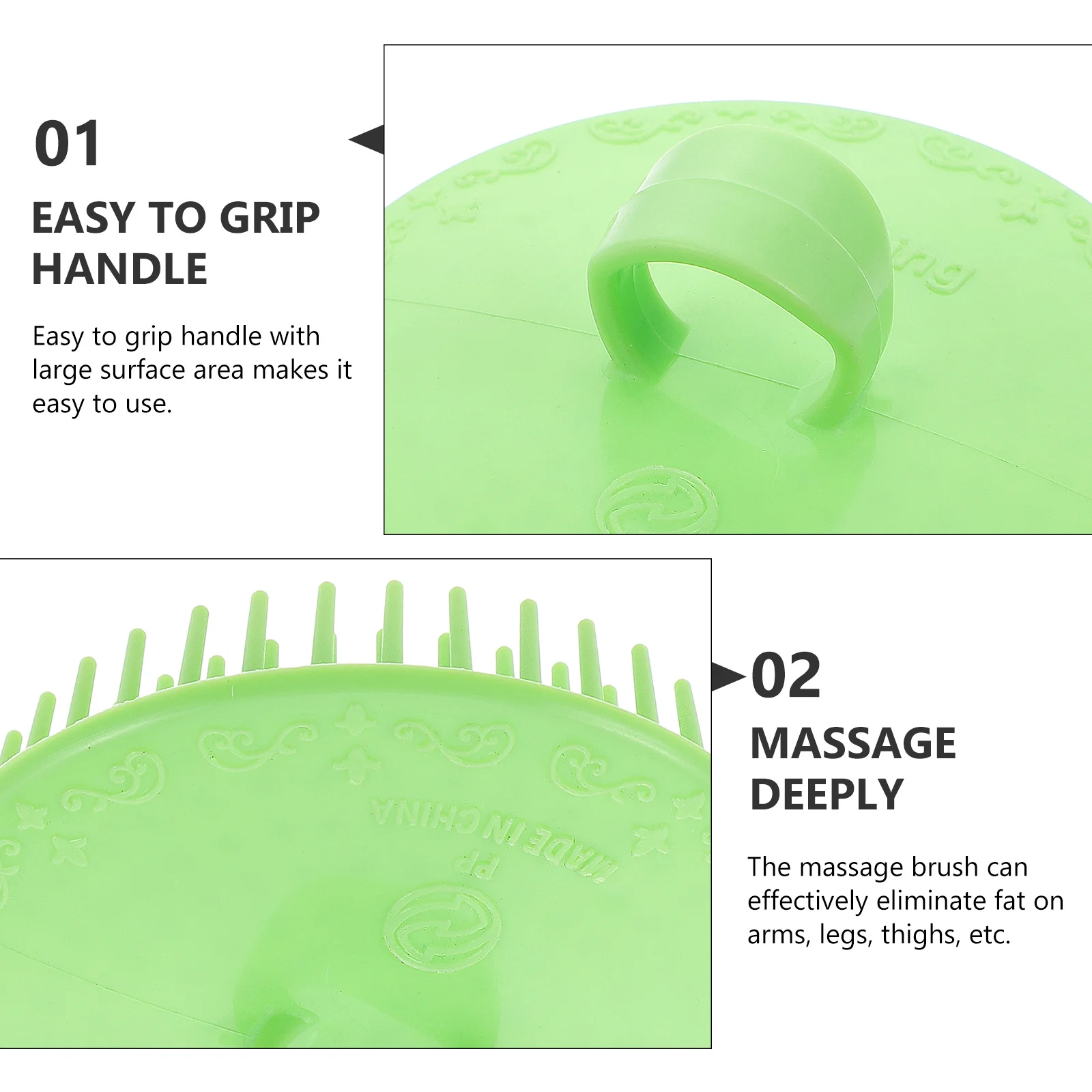 

1Pcs Silicone Massage Brush Slimming Body Massager Tool for Legs Arms Thighs Compact Portable Cellulite Remover