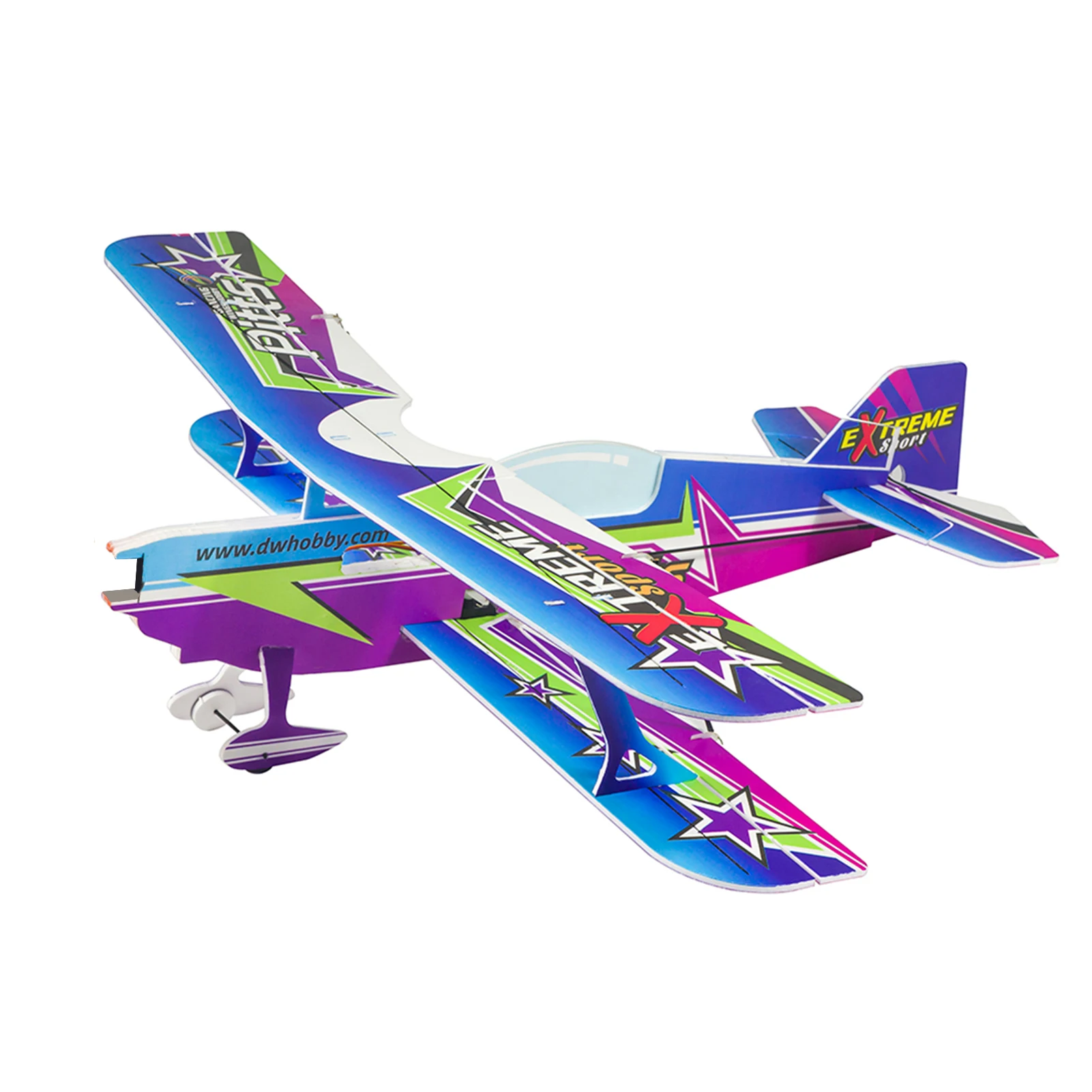 DWH E3001 PITTS RC Airplane Aircraft Foam Plane 450mm Wingspan Outdoor Flight Toys for Adults Kids Boys DIY Assembly Model