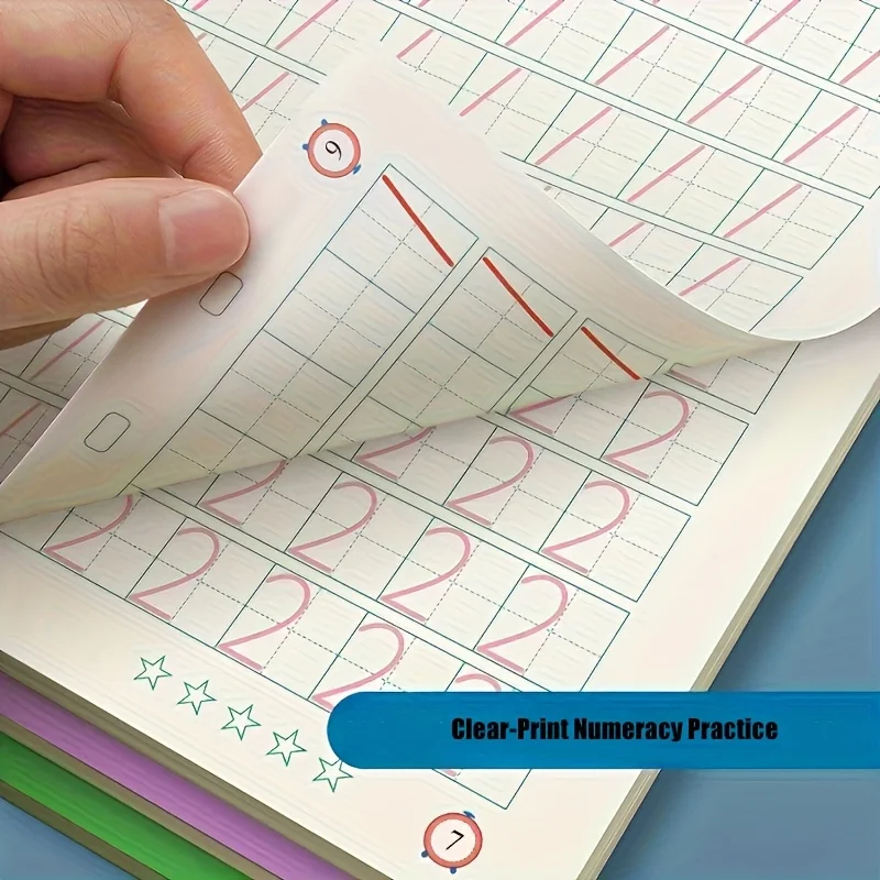 مصنف تتبع الحروف الأبجدية والأرقام، كتاب ممارسة الكتابة، أنشطة التعلم لمرحلة ما قبل المدرسة، كتاب الخطوط الموجهة للتتبع ABC #5