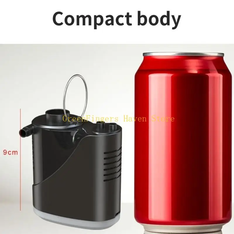 

F68D Convenient Rechargeable Air Pumps with LED Light Perfect for Outdoor Adventures