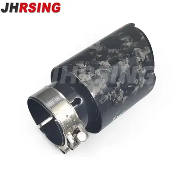 件鍛造碳纖維改裝汽車排氣管,用於消音器裝飾,新款金色、銀色、黑色尾嘴,無 LOGO 6 最佳銷售 假排氣管 - №5