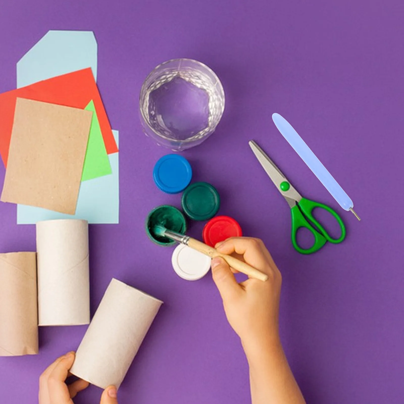 

10pcs Quilling Pen Set Stainless Steel Rust-Proof Rolling Tool For Diy Paper Crafts Scrapbooking Art Cards Making Supplies