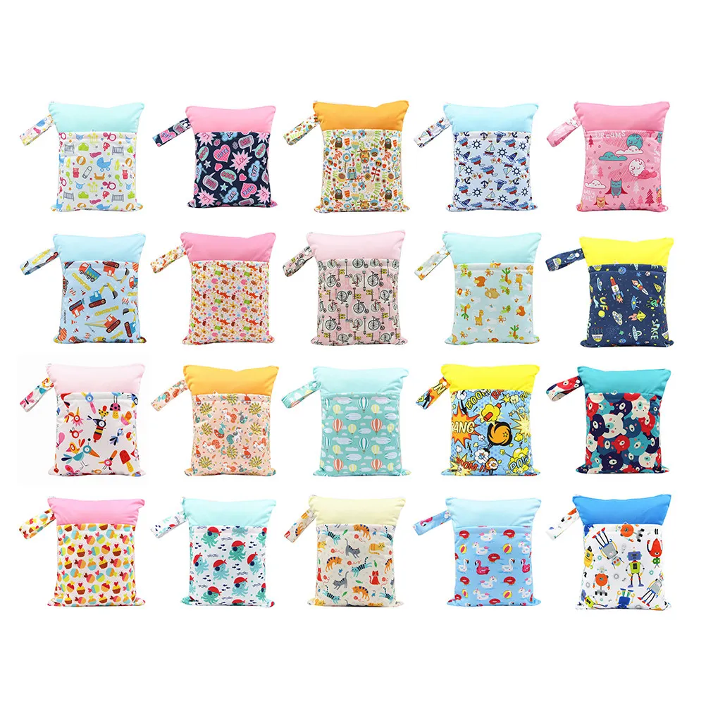 

Nappy Bags Diaper Storage Pouches Cloth Diapers Travel Replenishment for Wet Clothes