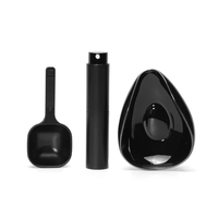 Leeseph Coffee Bean Dosing Cup and Spoon Set, Ceramic Dosing Vessel Measuring Tray Kit for Coffee or Tea,  Espresso Accessories