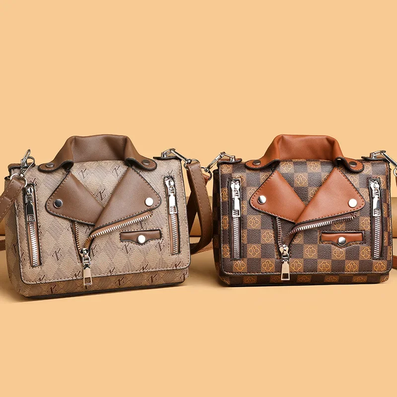 المرأة شخصية رسالة الشطرنج حقيبة كتف صغيرة مخصصة الملابس التبعي