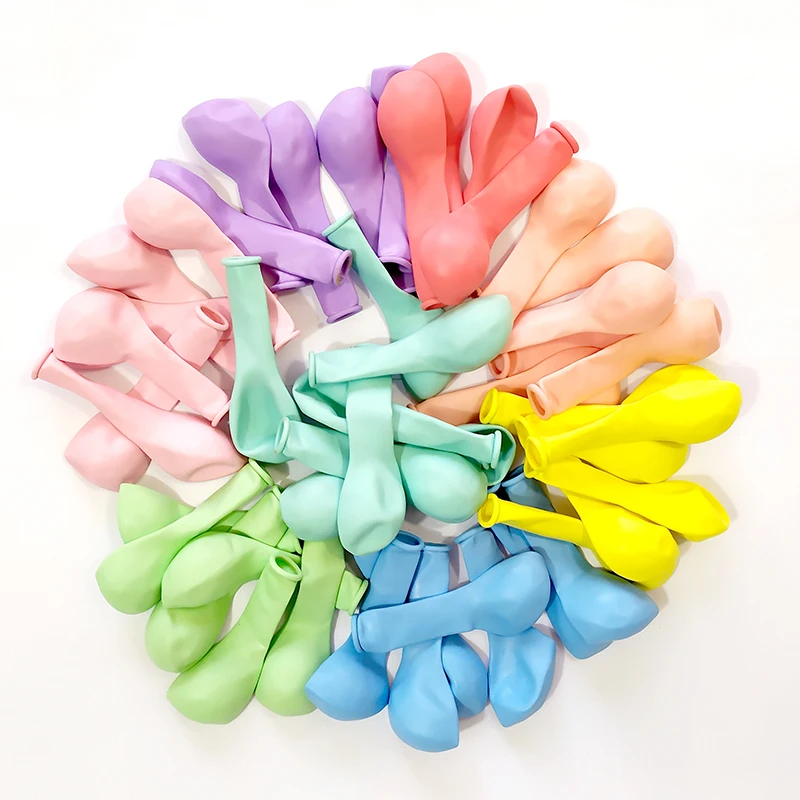 

5-12“ 100pcs Macaron Balloons Wholesale Happy Birthday Party Decoration Wedding Valentine's Day Decor Baby Shower Globos Balloon