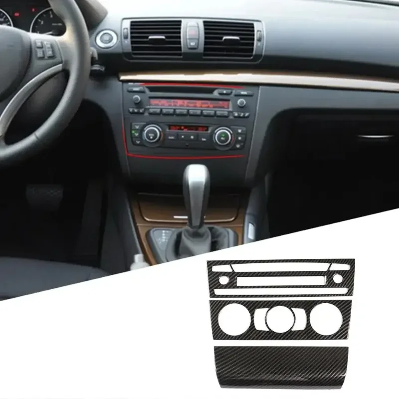 

Car Center Console Air Conditioning Volume CD Panel Button Frame Trim For BMW 1 Series E81 E82 E87 E88 2007-2011 Car Accessories