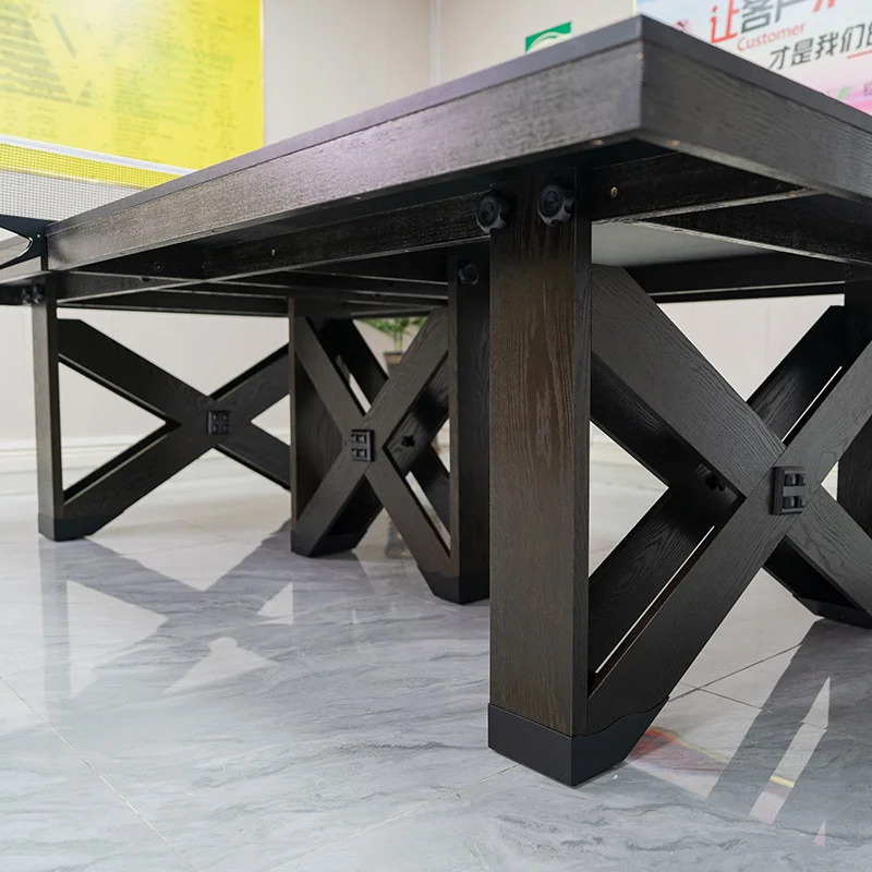 Table tennis table standard luxury solid wood home entertainment