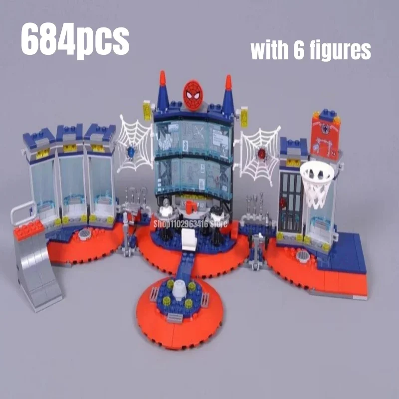 684pcs Attack on the SpiderLair Building Blocks FIT 76175 Model Bricks Toys for Chilren Gift