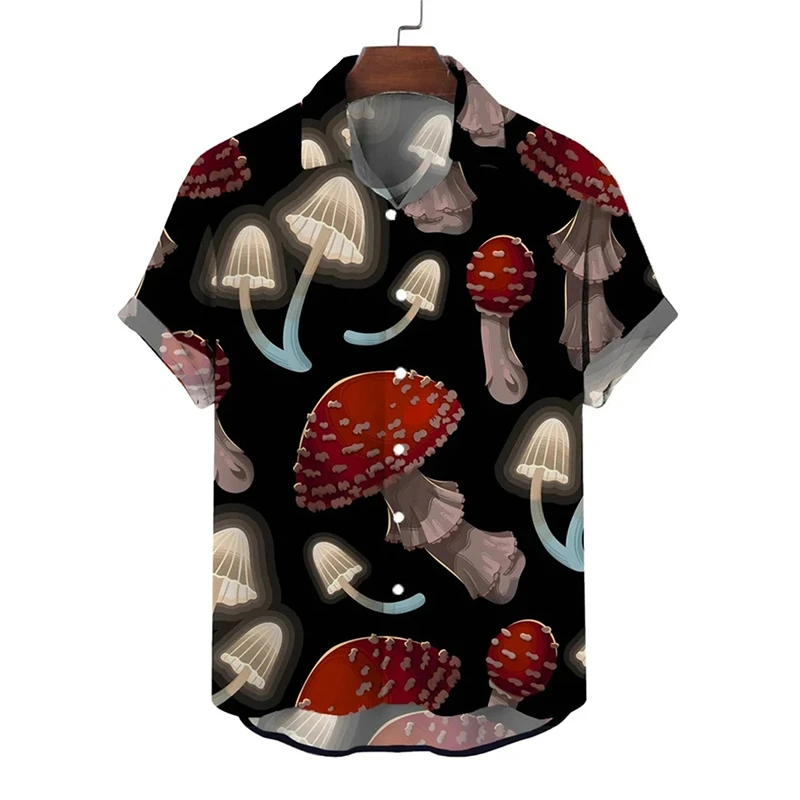 Summer Floral Shirt Tropic Plants 3d Print Shirts Men\'s Women\'s Hawaii Blouse Holiday Clothing 2024 Buttons Male Cuba Camisas