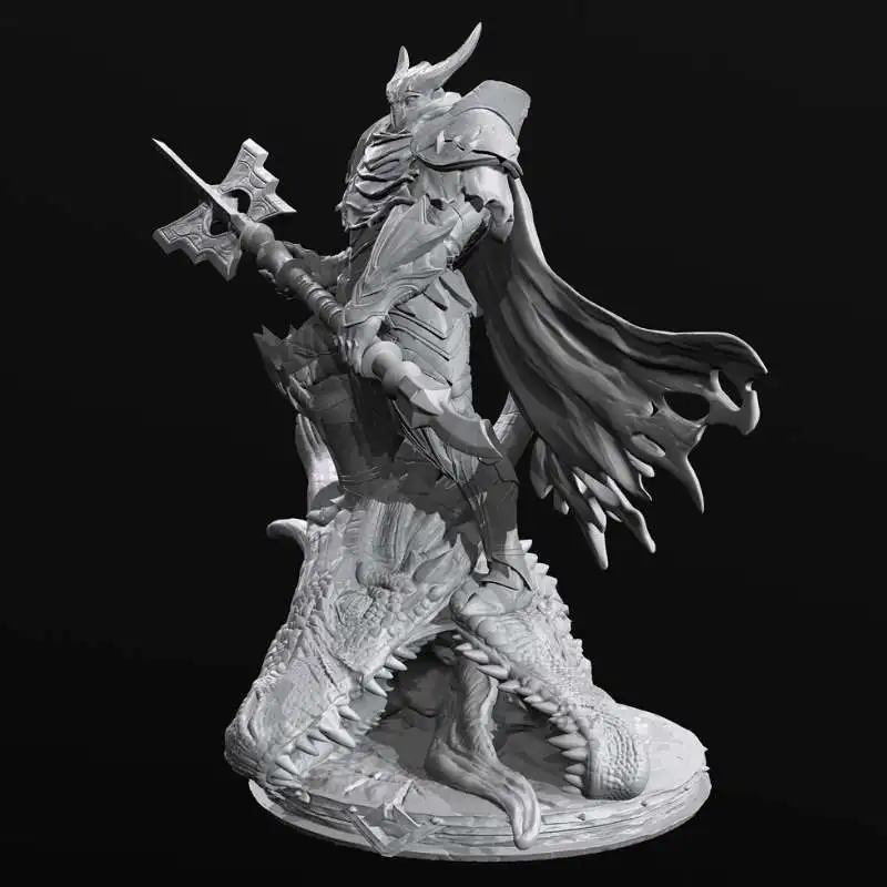 38 مللي متر 55 مللي متر 75 مللي متر الخيال التنين القتلة فارس الراتنج الجندي ثلاثية الأبعاد الطباعة المفكك غير مصبوغ الذاتي التجميع الحرفية هدية