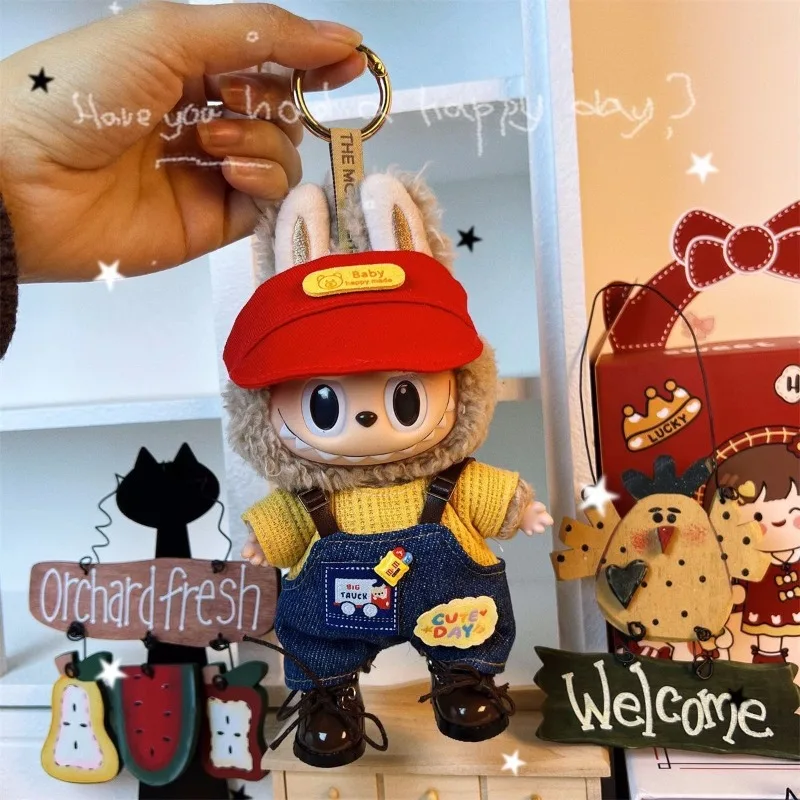 ل 17 سنتيمتر Labubu ملابس دمى تصميم الأزياء سترة وزرة Kpop Exo كوريا نمط أفخم DIY دمية الزي (لا دمية)