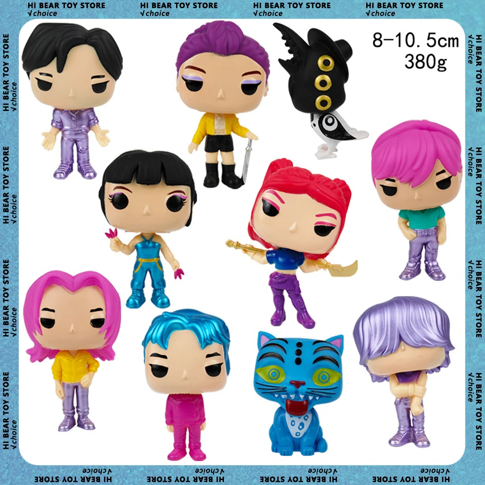 10-teiliges Demon Hunter Anime-Figuren-Set |   PVC-Modellsammlung für die Präsentation und als Geschenk